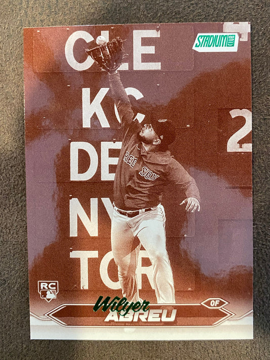 Wilyer Abreu - 2024 Topps Stadium Club - Sepia - Red Sox
