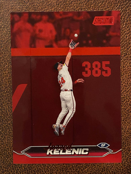 Jarred Kelenic - 2024 Topps Stadium Club - Red Foil - Braves