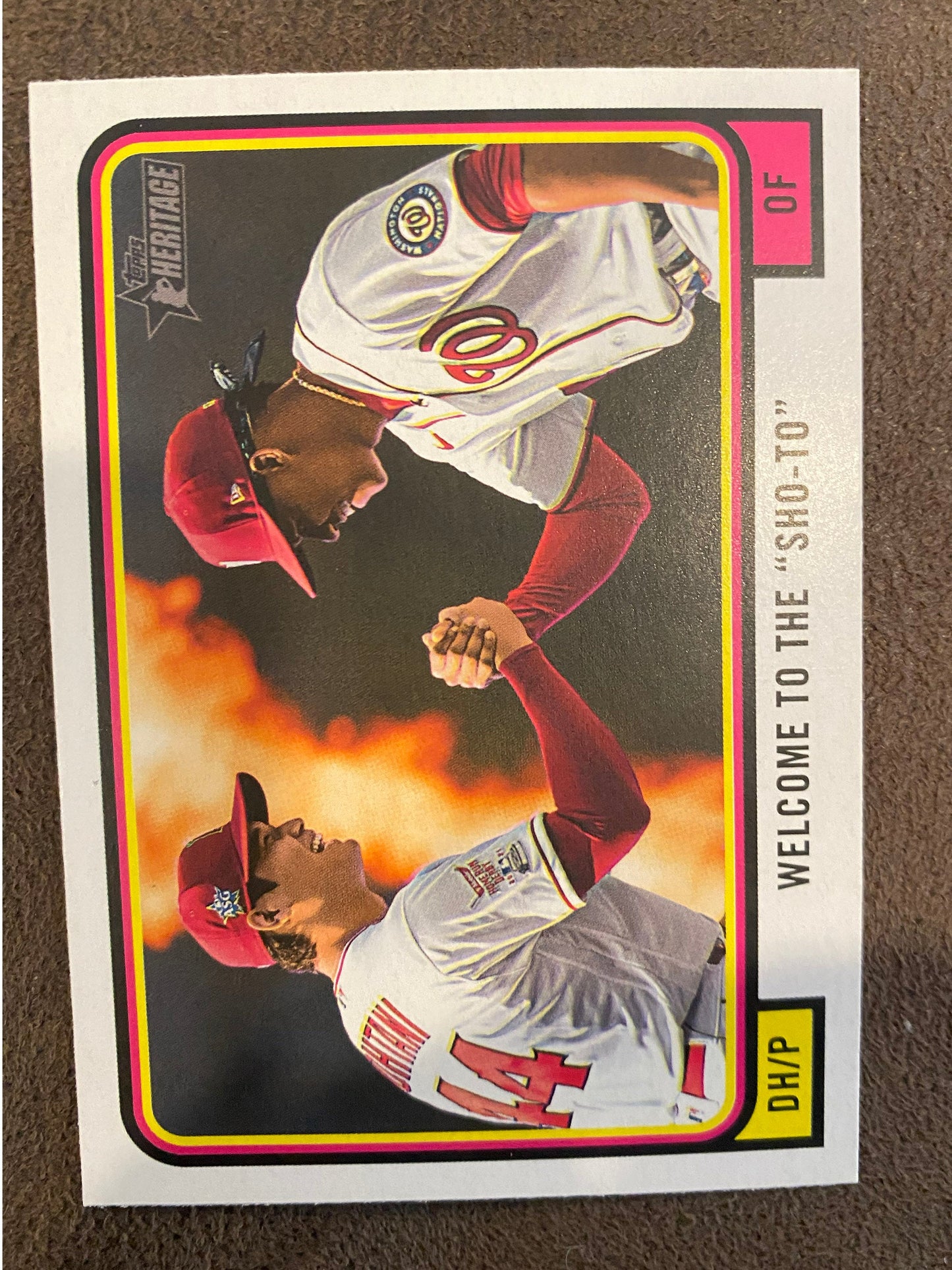 Shohei Ohtanti / Juan Soto - 2022 Topps Heritage High Number - Combo Welcome to the "SHO-TO" - Angels