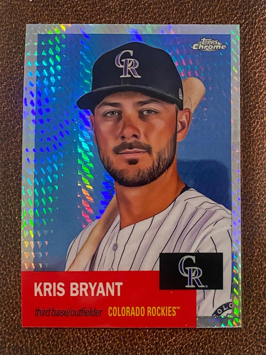 Kris Bryant - 2022 Topps Chrome Platinum Anniversary - Prism Refractor - Rockies