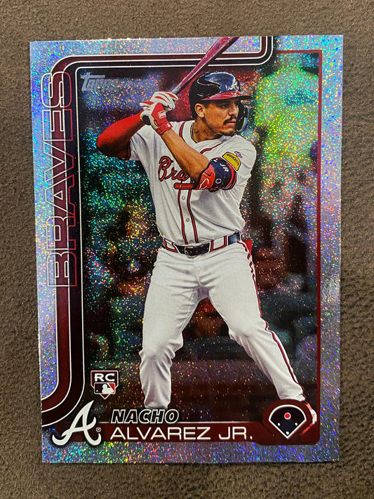 Nacho Alvarez Jr. - 2025 Topps Series 1 - Sand Glitter Parallel - Braves