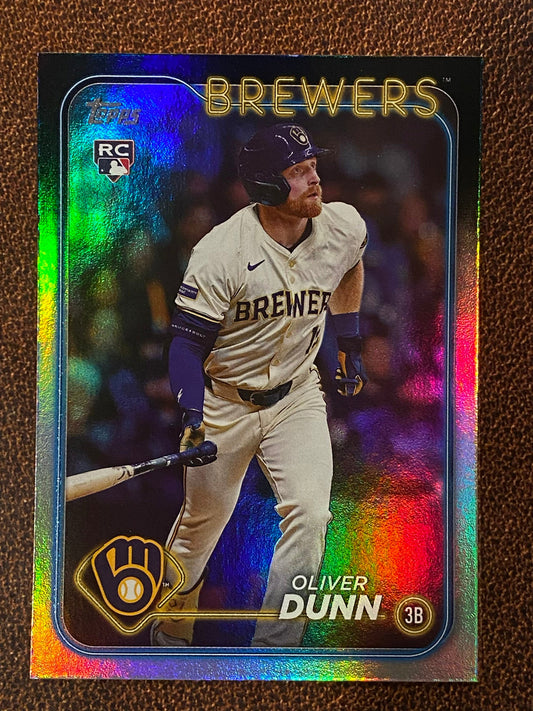 Oliver Dunn - 2024 Topps Update - Rainbow Foil - Brewers