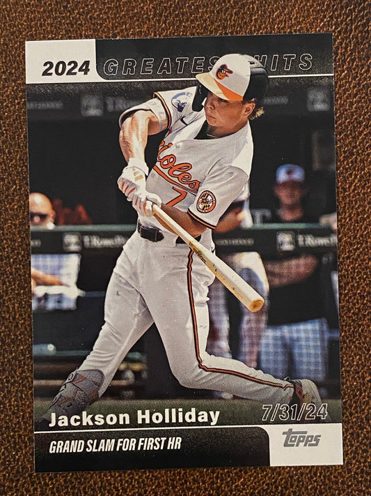 Jackson Holliday - 2025 Topps Series 1 - 2024 Greatest Hits - Orioles
