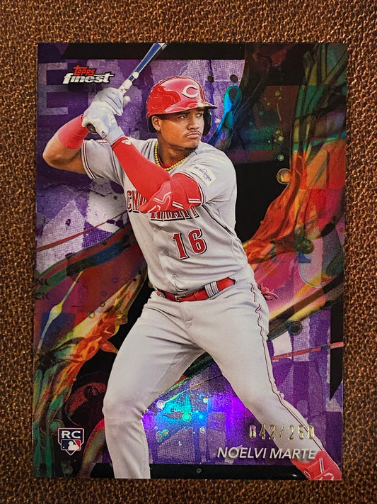 Noelvi Marte - 2024 Topps Finest - Common Purple /250 - Reds