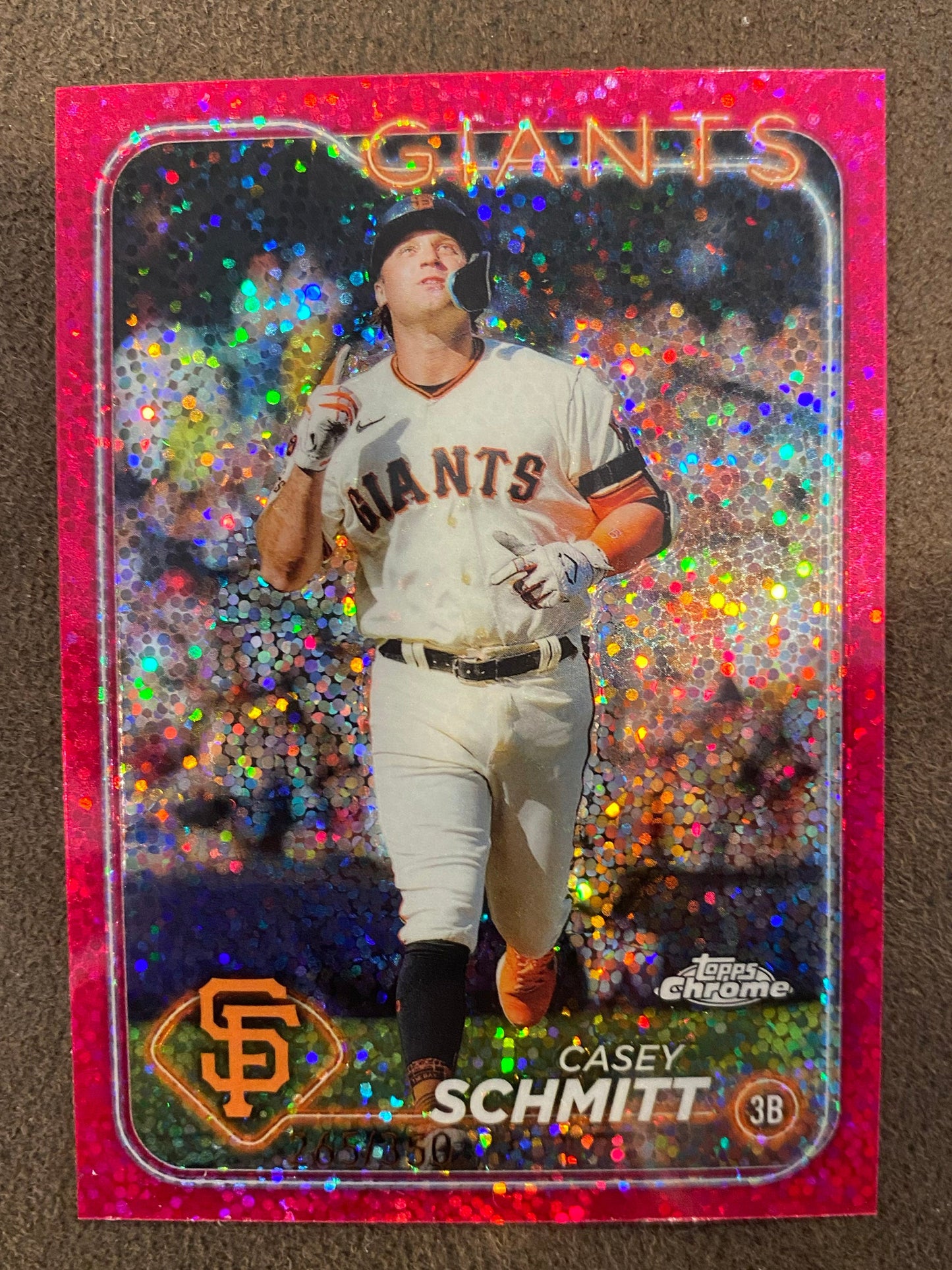 Casey Schmitt - 2024 Topps Chrome - Magenta Speckle /350 - Giants