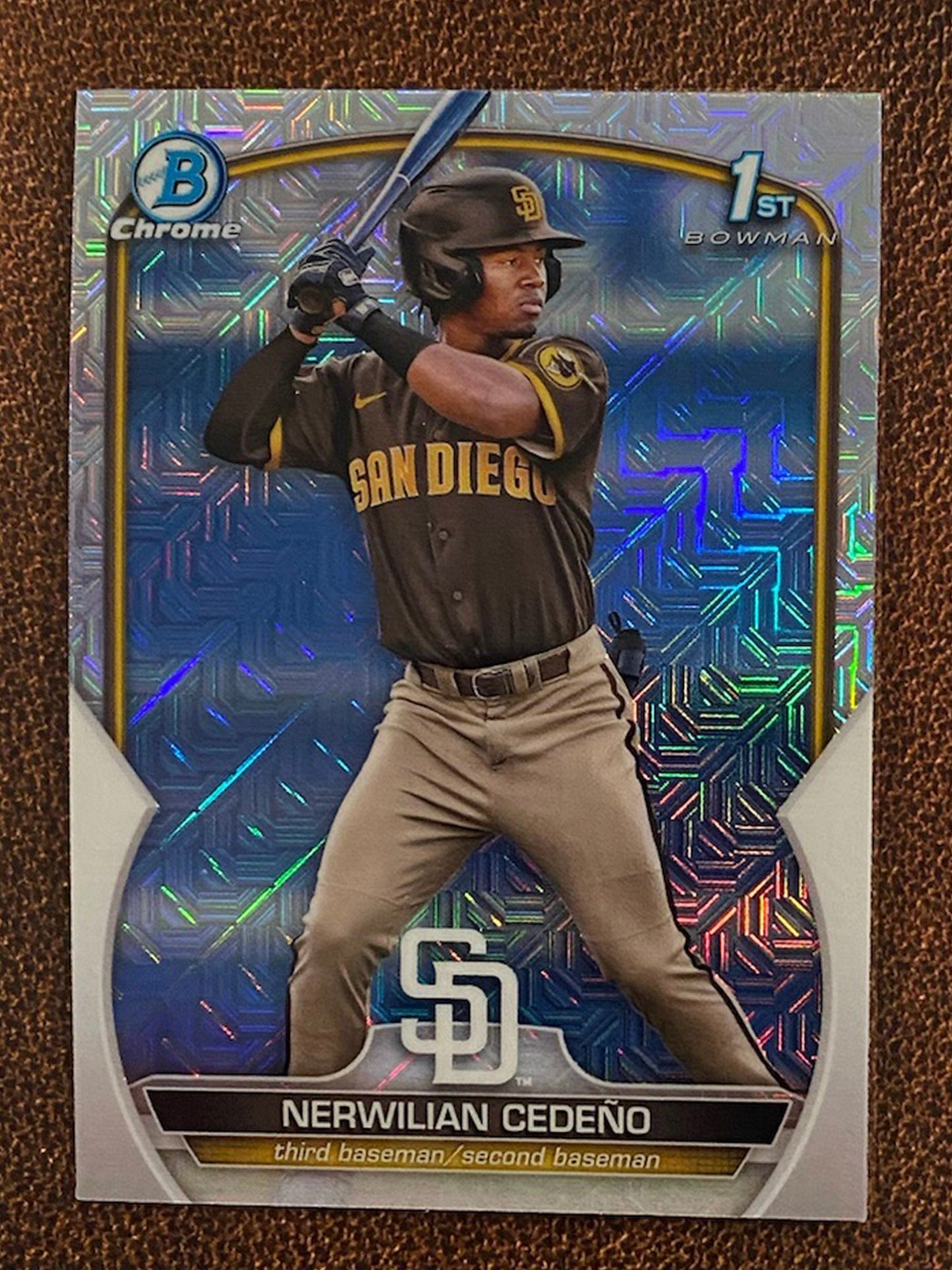 Nerwilian Cedeño - 2023 Bowman - Mega Box Mojo Refractor - Padres