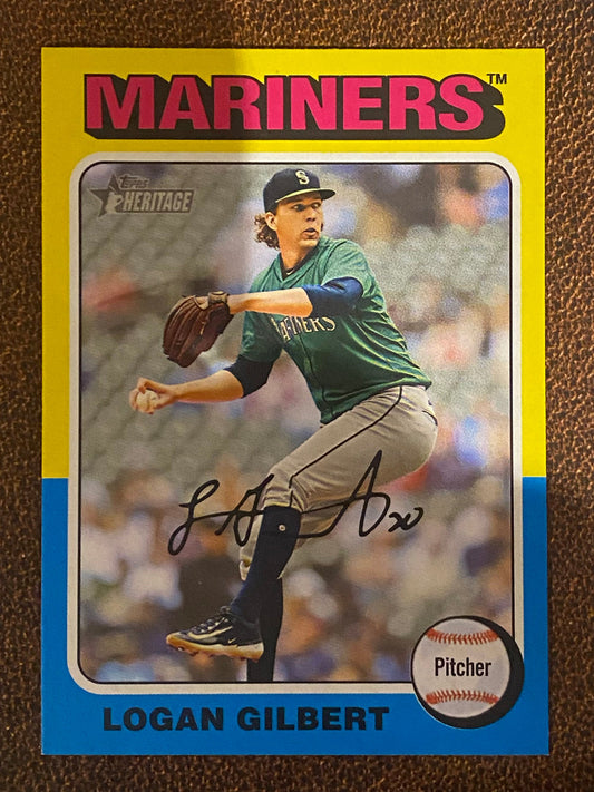 Logan Gilbert - 2024 Topps Heritage High Number - Image Variation - Mariners