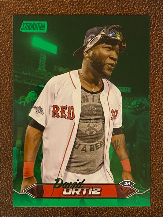 David Ortiz - 2024 Topps Stadium Club - Green Foil /199 - Red Sox