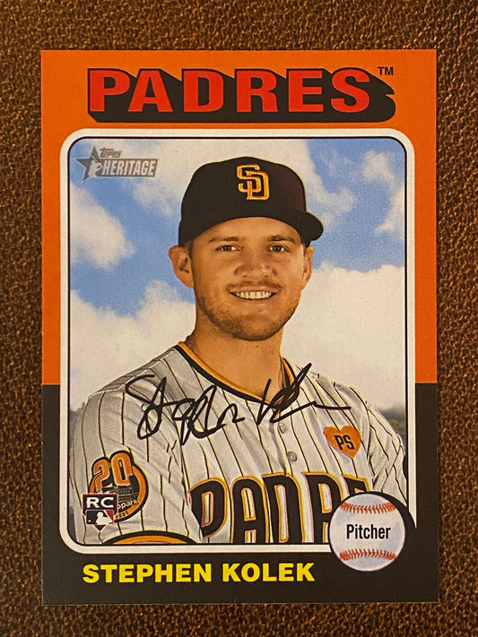 Stephen Kolek - 2024 Topps Heritage High Number - Short Print (#710) - Padres