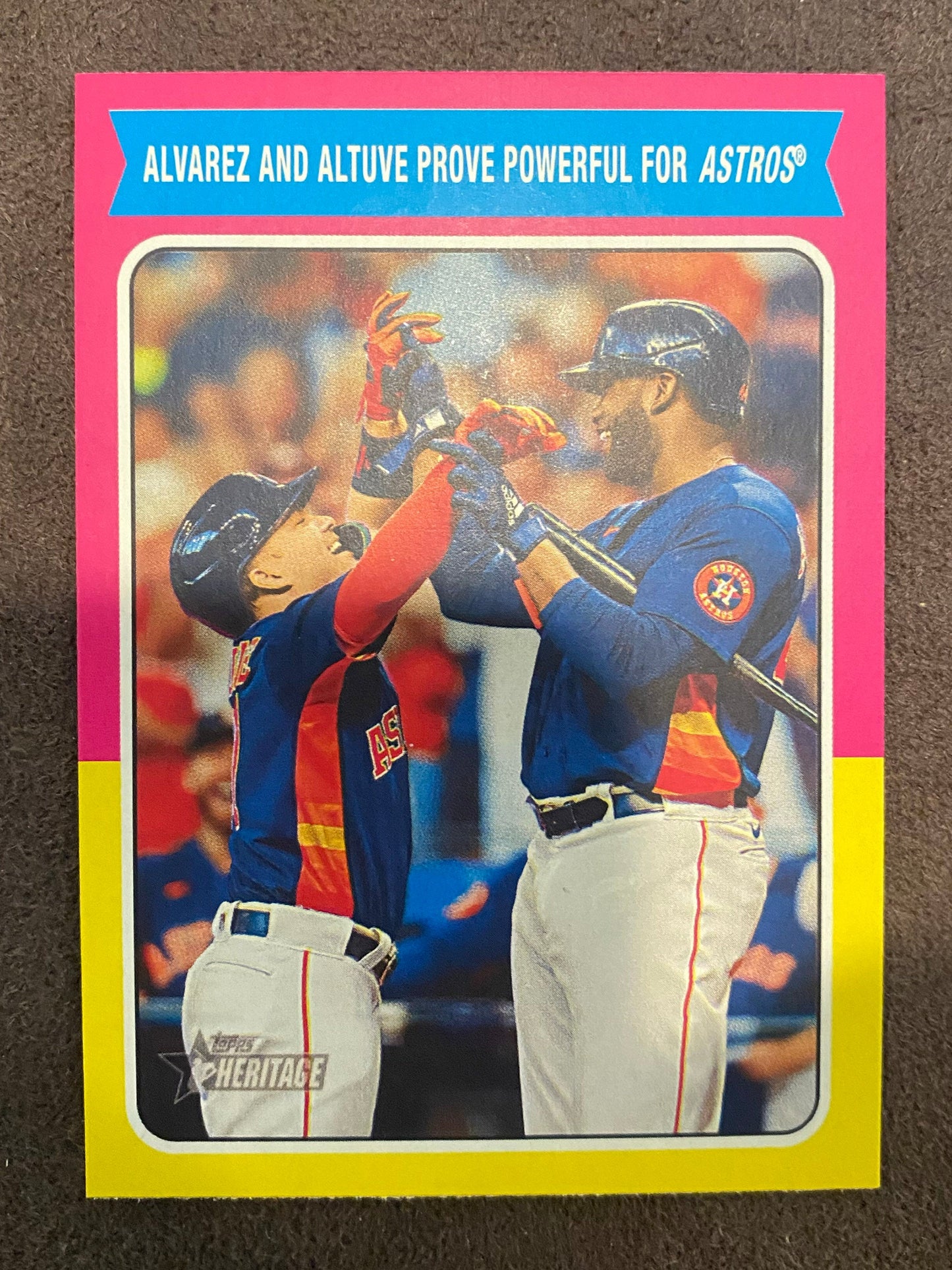 Yordan Alvarez / Jose Altuve - 2024 Topps Heritage High Number - Combo Card - Astros