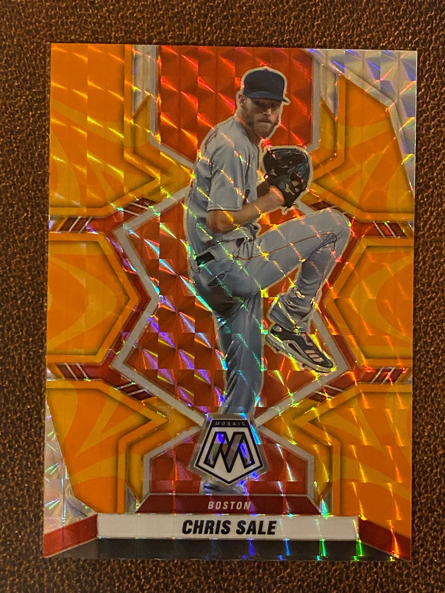Chris Sale - 2022 Mosaic - Orange Reactive - Red Sox