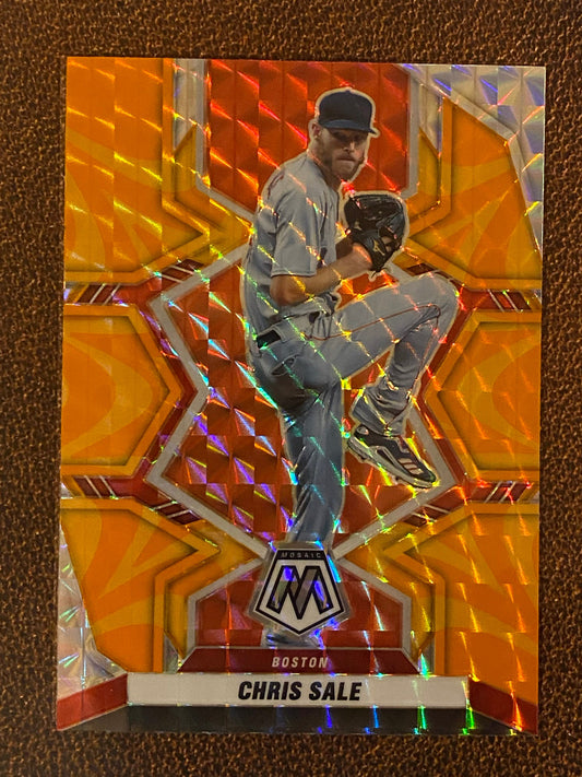 Chris Sale - 2022 Mosaic - Orange Reactive - Red Sox
