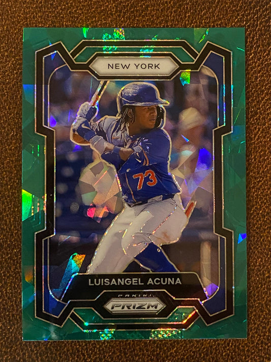 Luisangel Acuna - 2024 Panini Prizm - Green Ice Prism - Mets