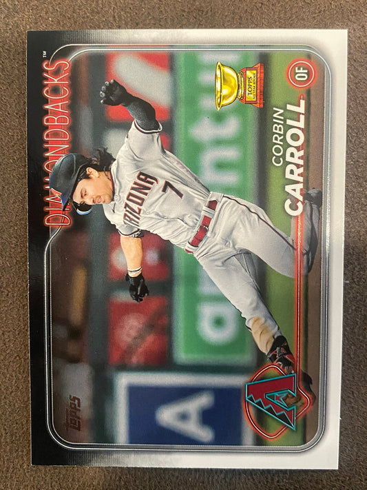 Corbin Carroll - 2024 Topps Series 1 - Base card - Diamondbacks