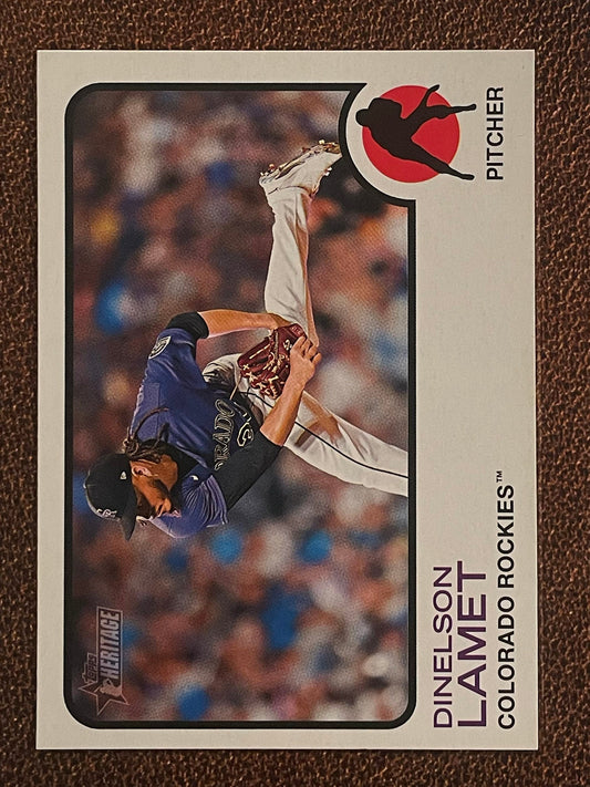 Dinelson Lamet - 2022 Topps Heritage High Number - Short Print - Rockies