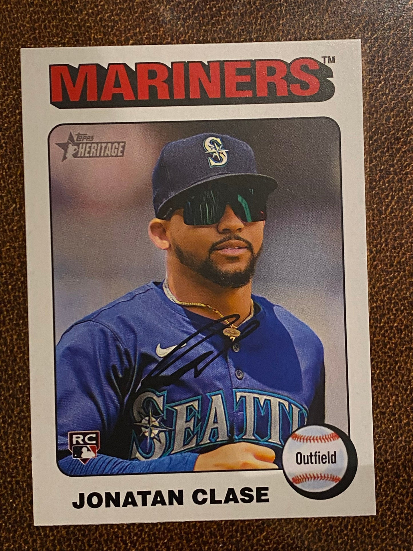 Jonatan Clase - 2024 Topps Heritage High Number - White Border - Mariners