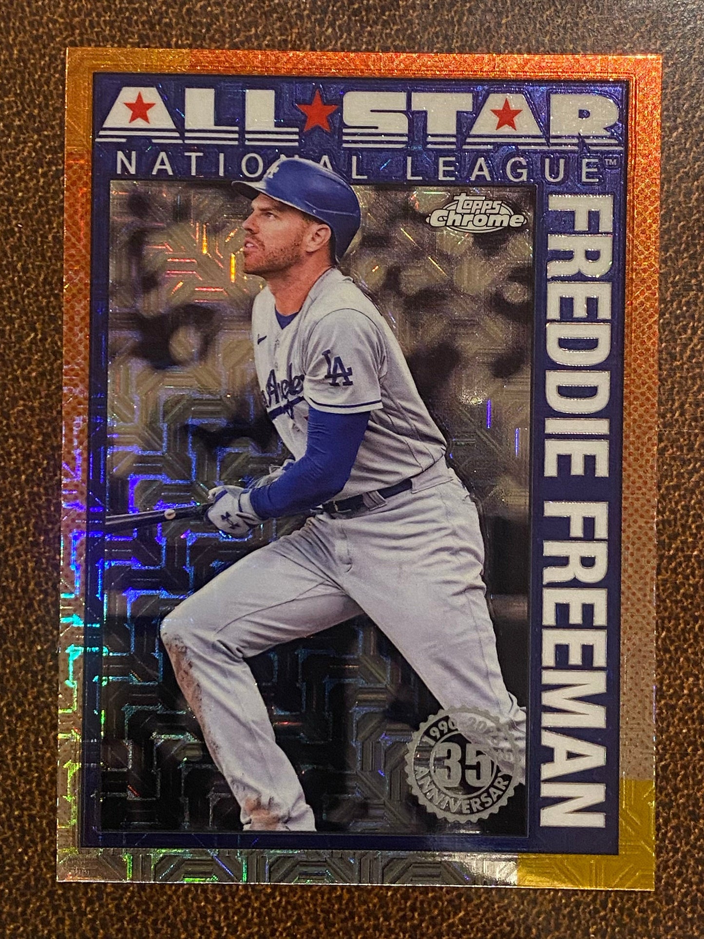 Freddie Freeman - 2025 Topps Series 2 - 1990 All Star Mojo Refractor - Dodgers