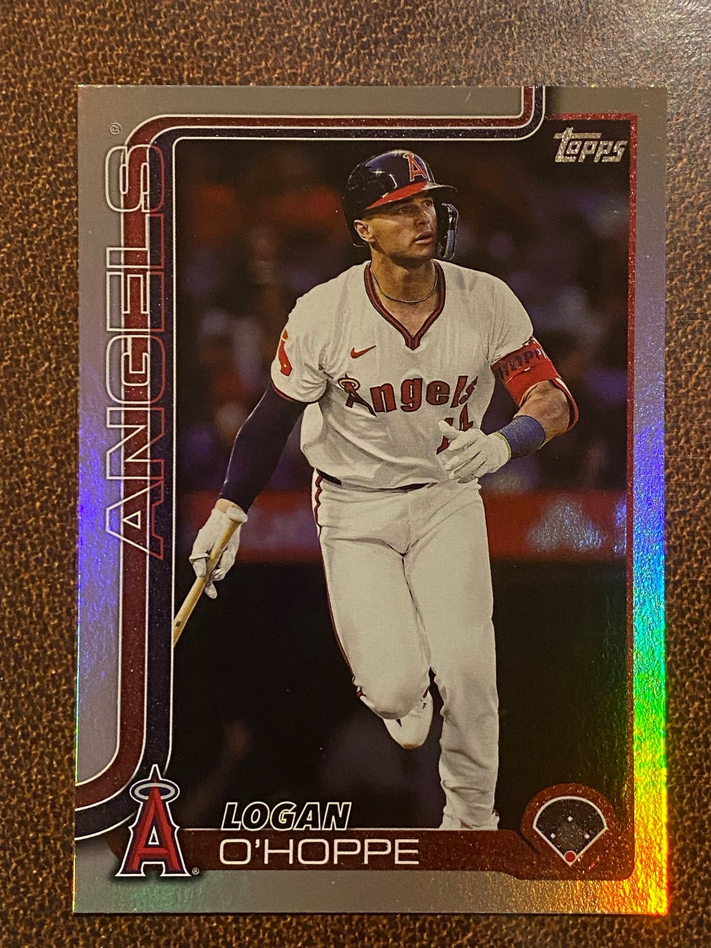 Logan O’Hoppe - 2025 Topps Series 1 - Rainbow Foil - Angels