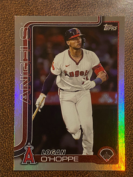 Logan O’Hoppe - 2025 Topps Series 1 - Rainbow Foil - Angels