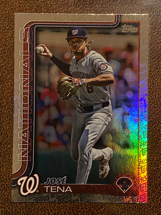 Jose Tena - 2025 Topps Series 2 - Fanatics Exclusive Topps Foil Border - Nationals