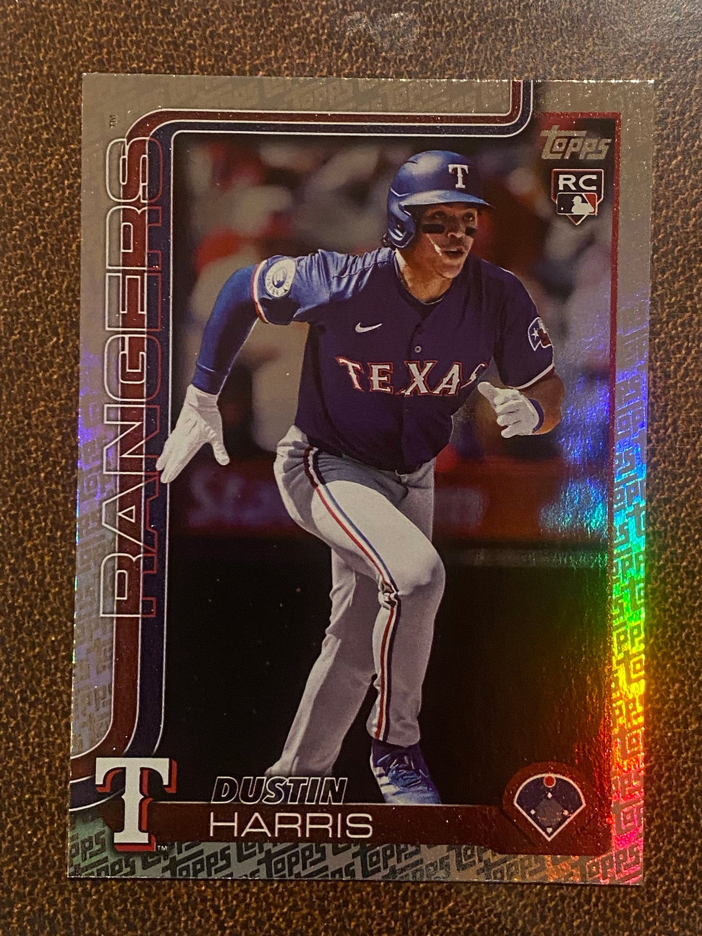 Dustin Harris - 2025 Topps Series 2 - Fanatics Exclusive Topps Foil Border - Rangers