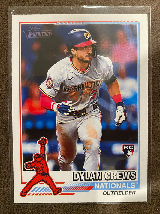 Dylan Crews - 2025 Topps Heritage - Redefined - Nationals