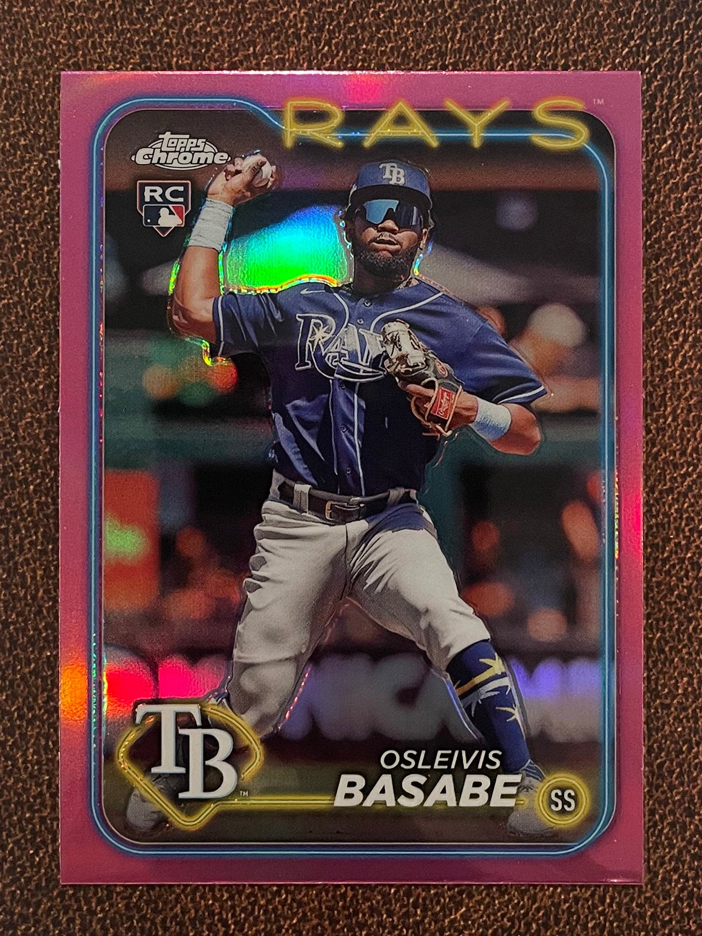 Osleivis Basabe - 2024 Topps Chrome - Pink Refractor - Rays