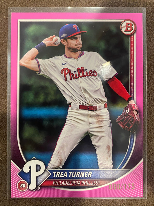 Trea Turner - 2025 Bowman - Pink Paper /175 - Phillies