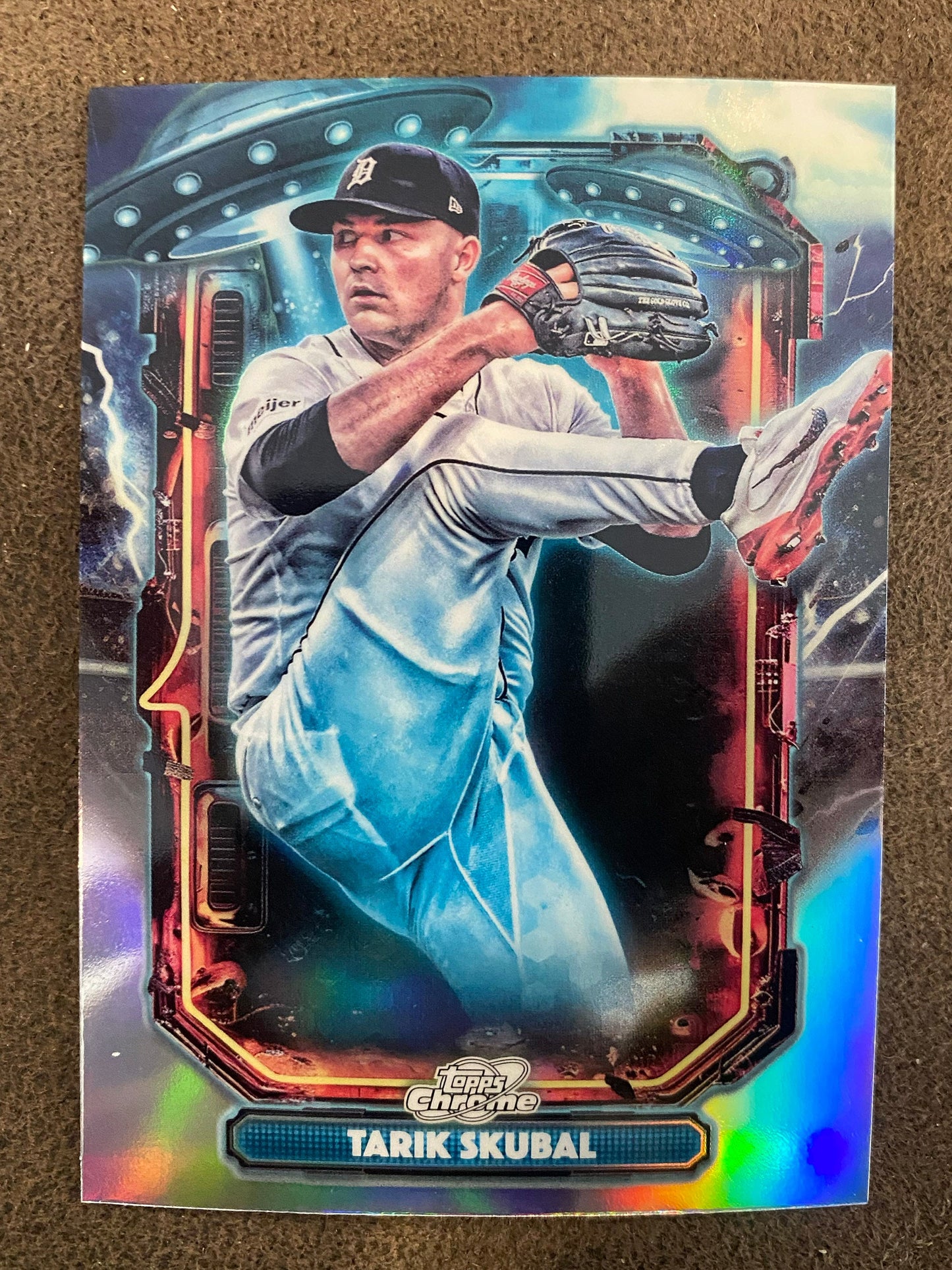 Tarik Skubal - 2025 Topps Chrome Cosmic - Extraterrestrial Talent Insert - Tigers