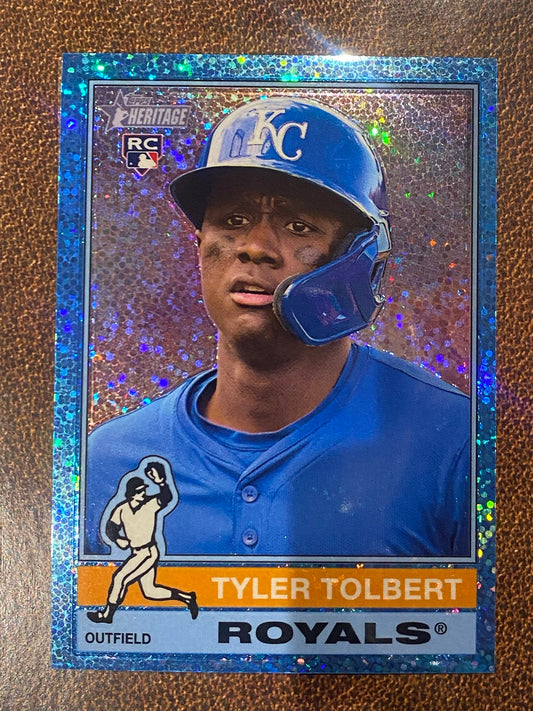 Tyler Tolbert - 2025 Topps Heritage High Number - Blue Sparkle - Royals