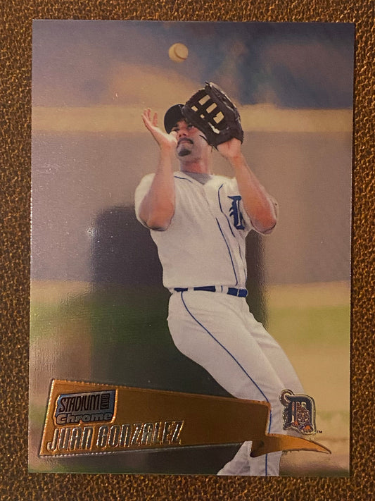 Juan Gonzalez - 2000 Stadium Club Chrome - Base - Tigers