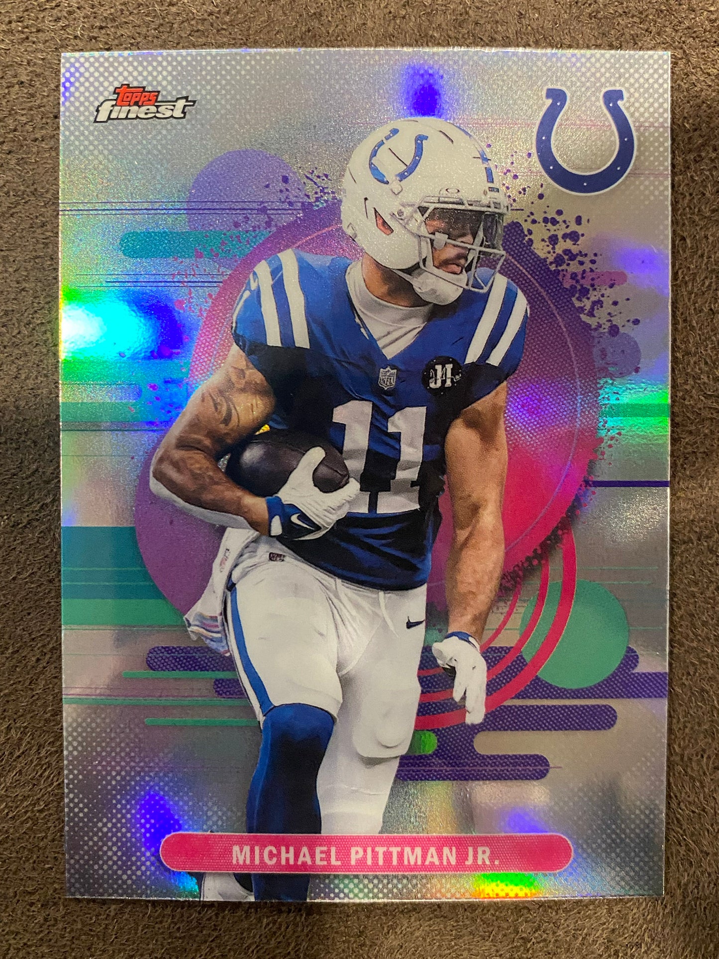 Michael Pittman Jr. - 2025 Topps Finest - Uncommon Refractor - Colts