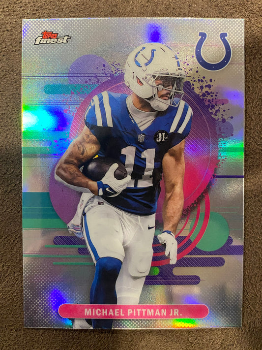 Michael Pittman Jr. - 2025 Topps Finest - Uncommon Refractor - Colts