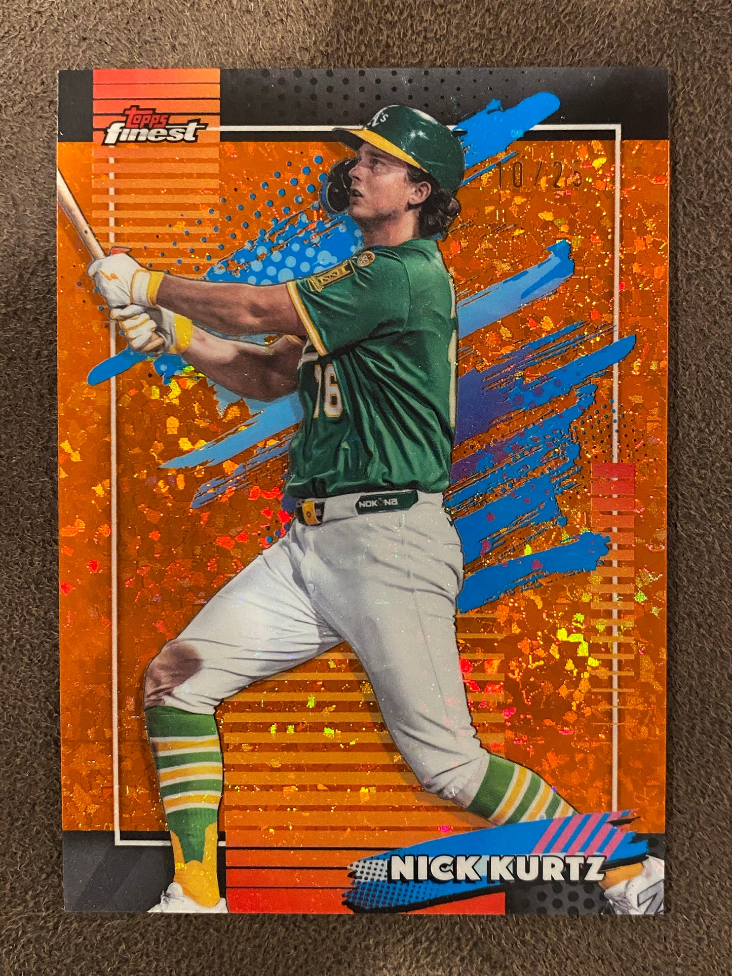 Nick Kurtz - 2026 Topps Finest - ORANGE Mini Diamond /25 - Athletics