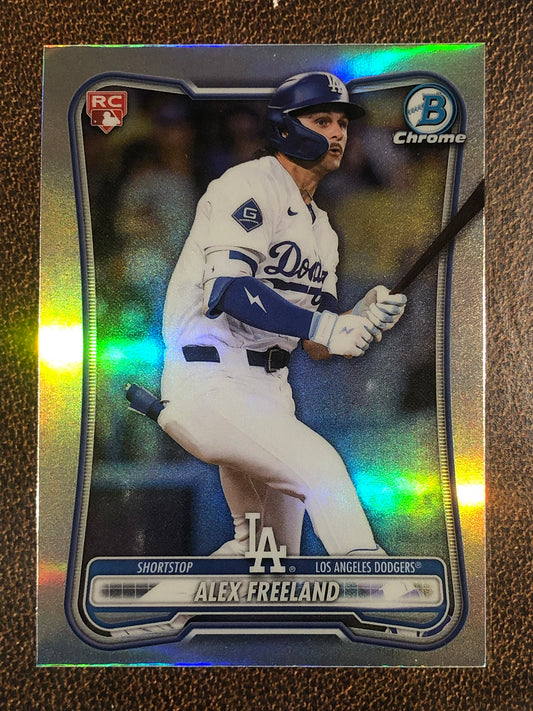 Alex Freeland - 2026 Bowman - Red Rookie Refractor - Dodgers