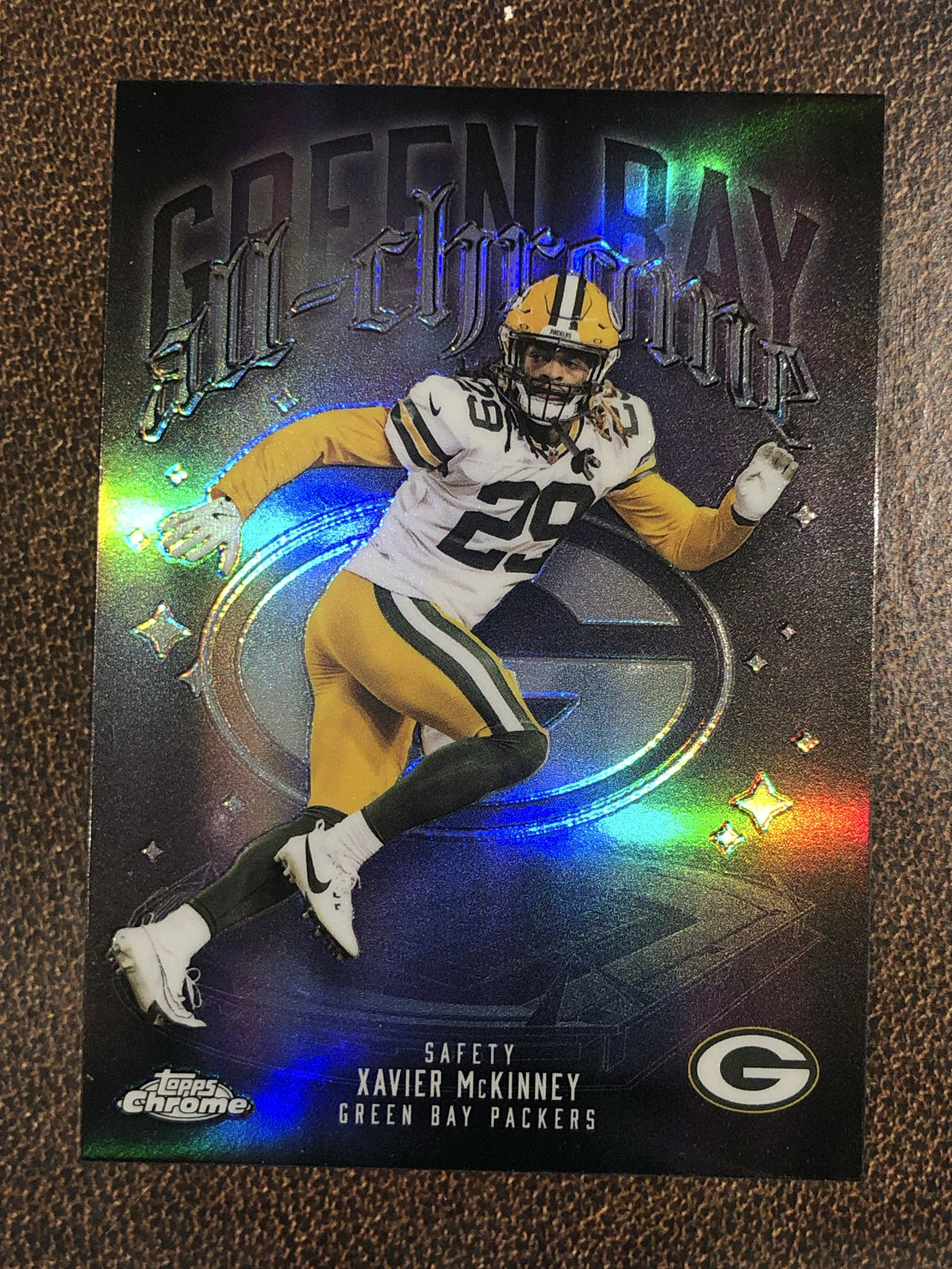 Xavier McKinney - 2025 Topps Chrome - All Chrome Refractor - Packers