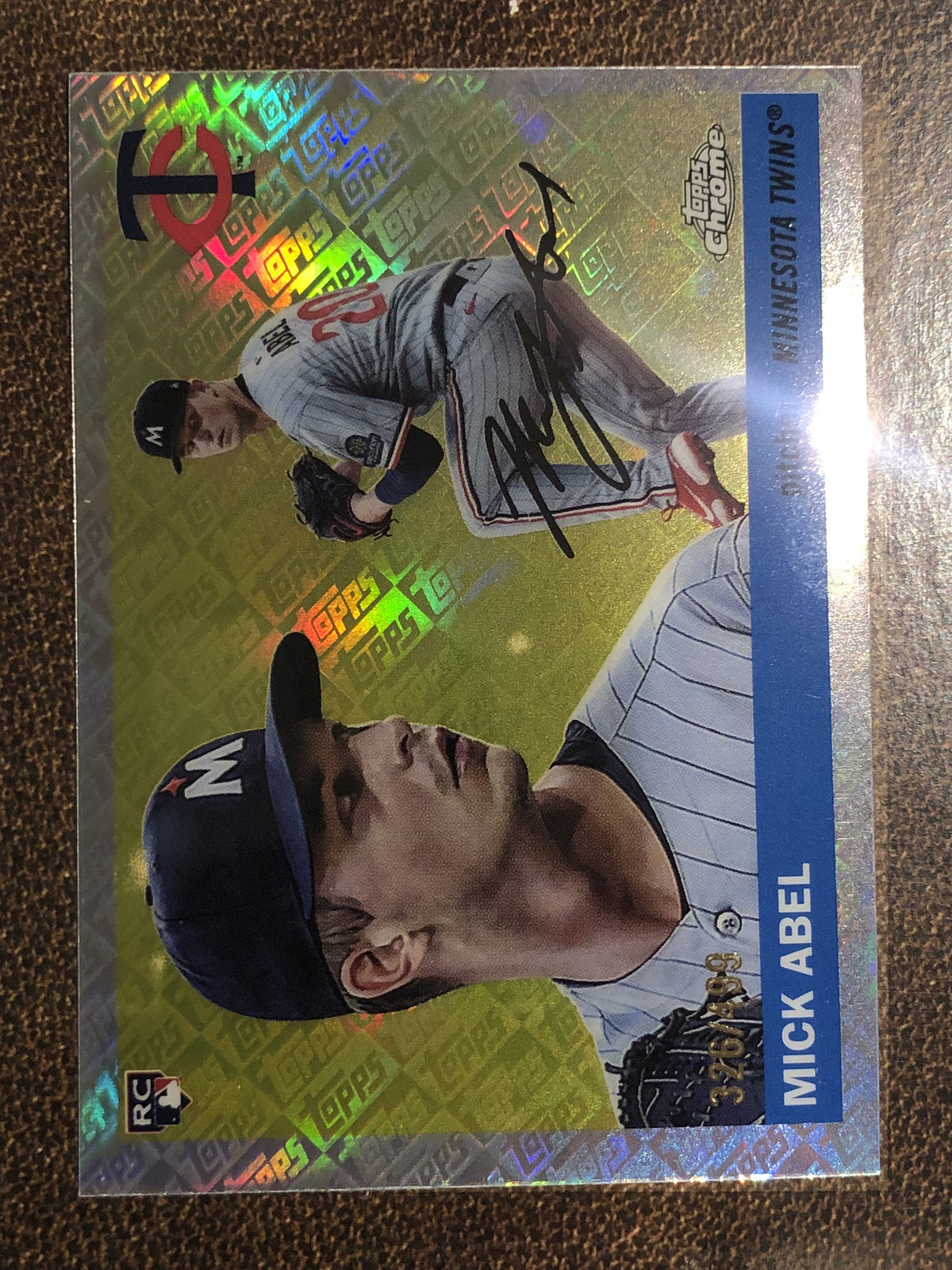 Mick Abel - 2025 Topps Chrome Platinum - Topps Logo /499 - Twins