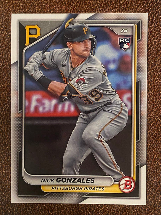 Nick Gonzales - 2024 Bowman - Base Paper - Pirates