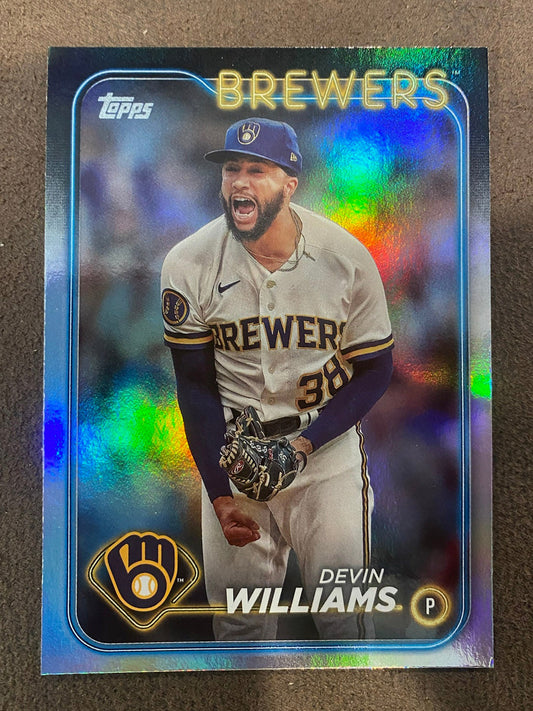 Devin Williams - 2024 Topps Series 1 - Rainbow Foil - Brewers