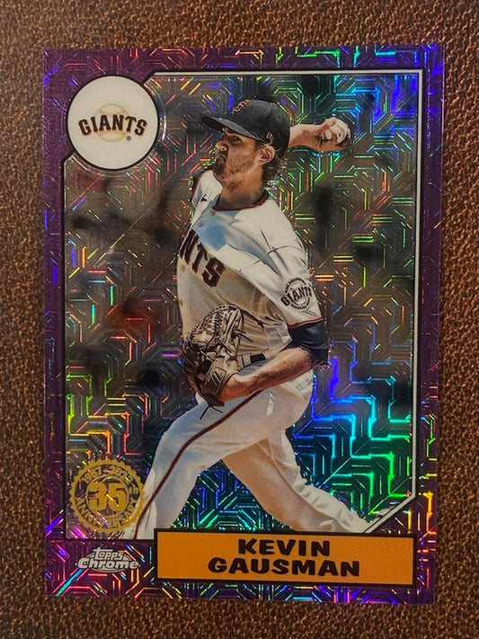 Kevin Gausman - 2022 Topps - Silverpack Mojo PURPLE /75 - Giants