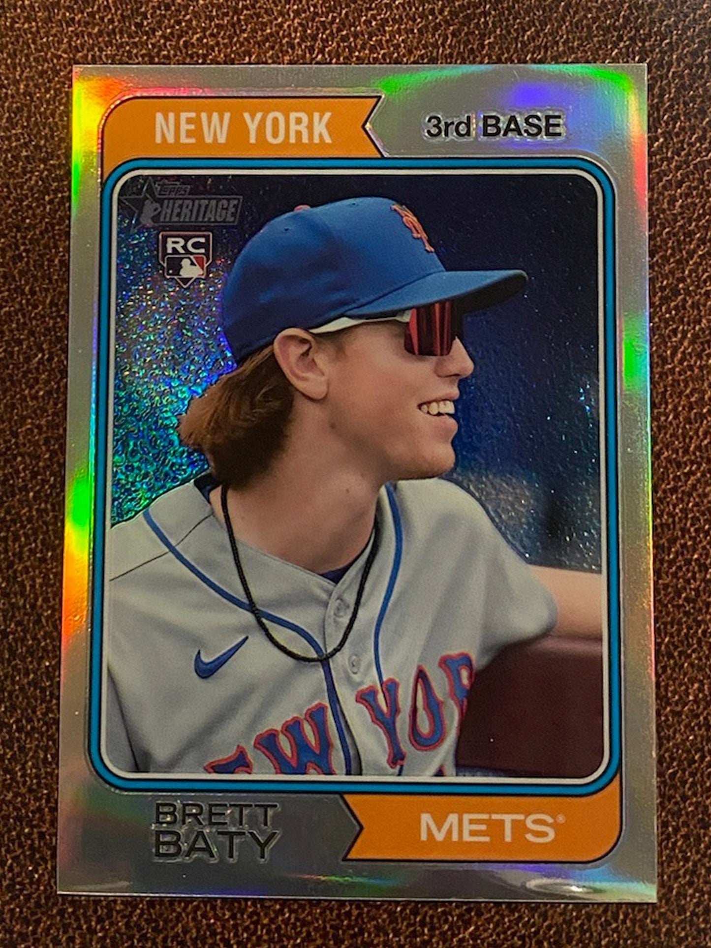 Brett Baty - 2023 Topps Heritage - Refractor /574 - Mets