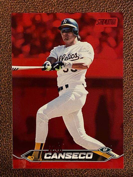 Jose Canseco - 2024 Topps Stadium Club - Red Foil - Athletics