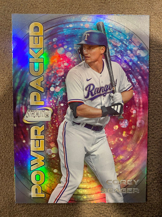 Corey Seager - 2024 Topps Stadium Club - Power Packed - Rangers
