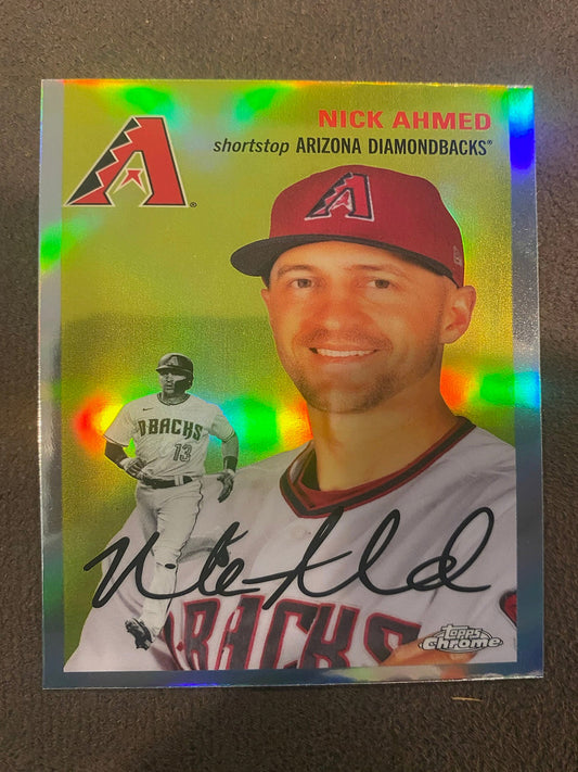 Nick Ahmed - 2023 Topps Chrome Platinum - Refractor - Diamondbacks