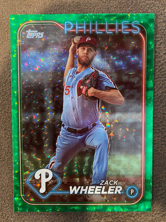 Zack Wheeler -  2024 Topps Series 1 - Green /499 - Phillies