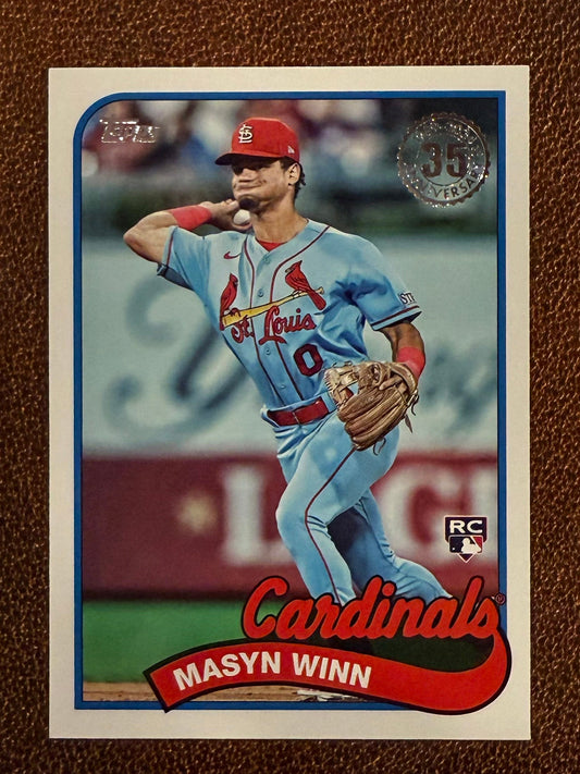 Masyn Winn - 2024 Topps Series 1 - 1989 Insert - Cardinals