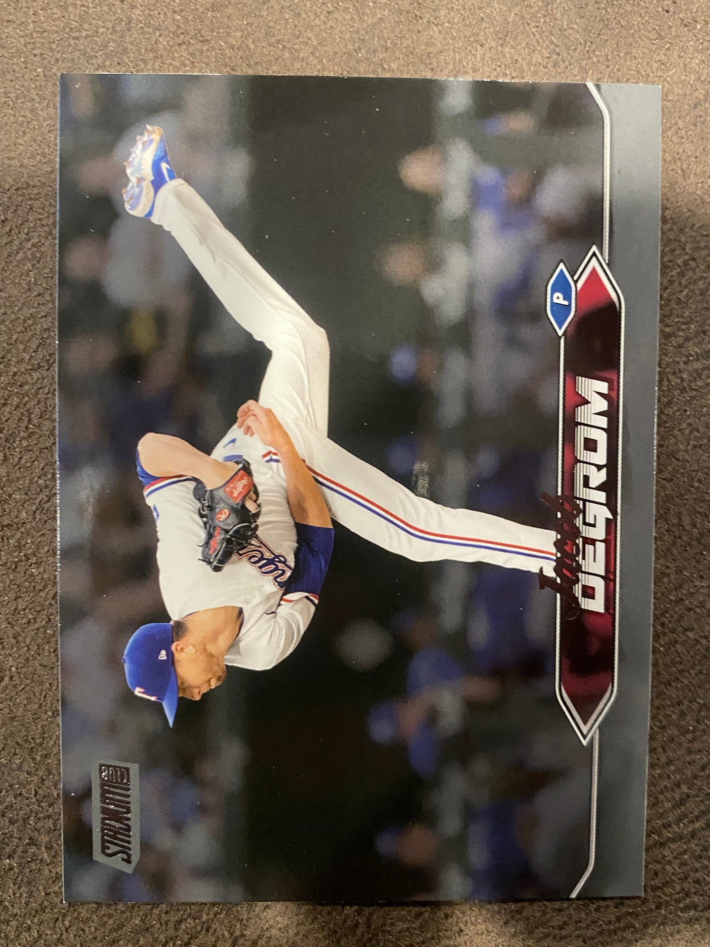 Jacob Degrom - 2024 Topps Stadium Club - Black Foil - Rangers