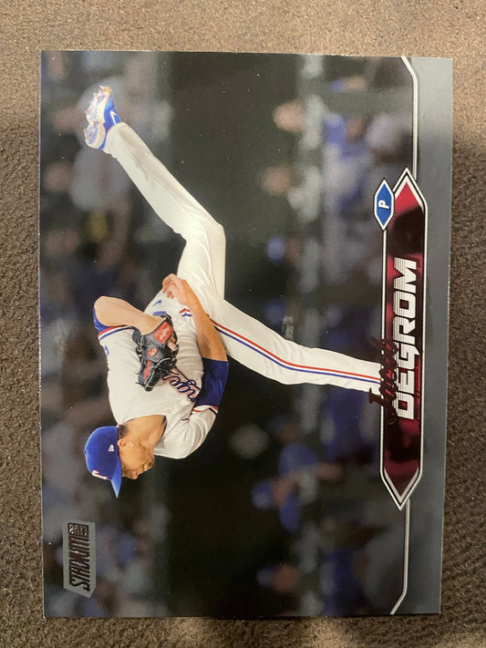 Jacob Degrom - 2024 Topps Stadium Club - Black Foil - Rangers