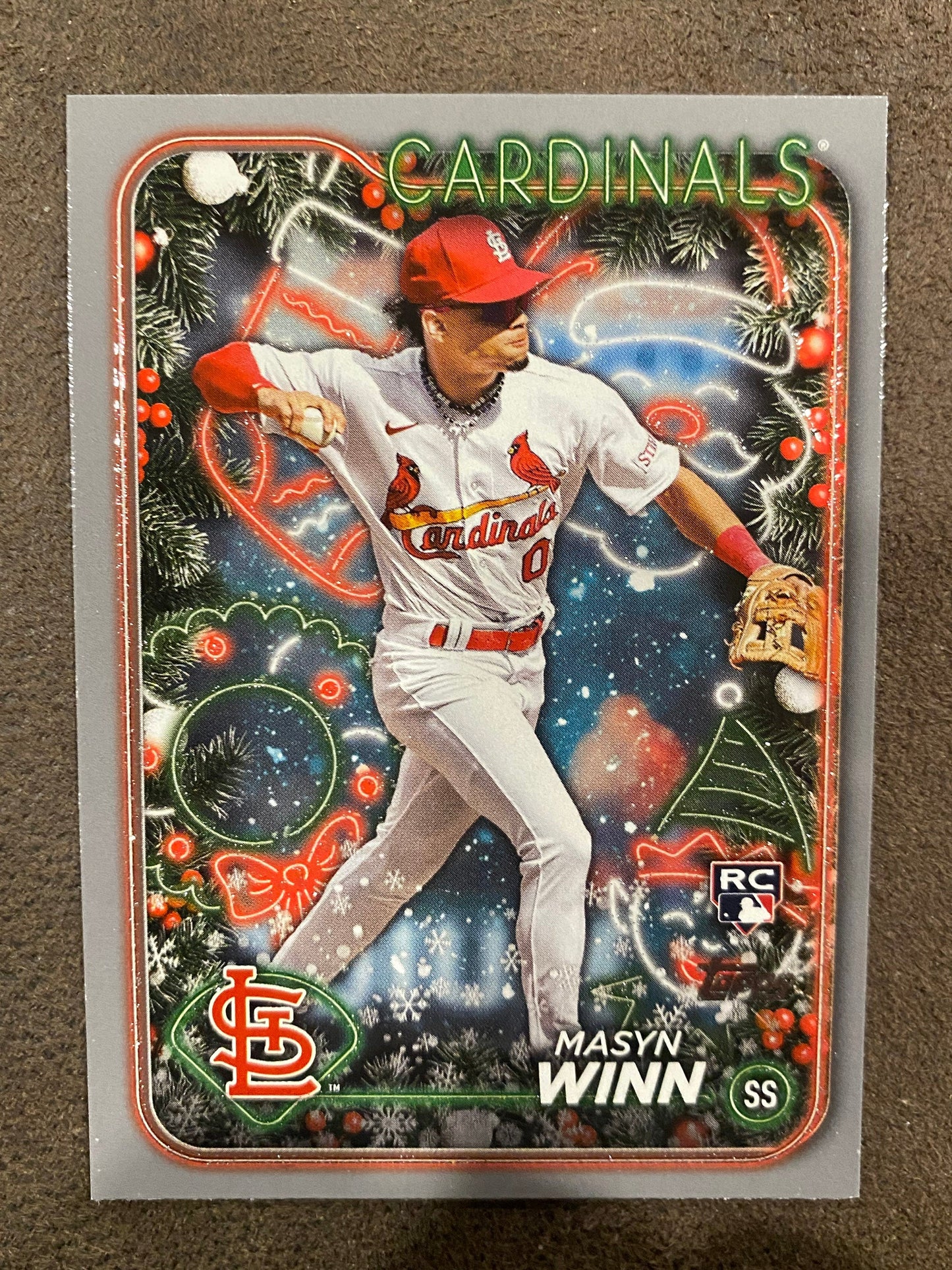 Masyn Winn - 2024 Topps Holiday - Silver Glitter - Cardinals