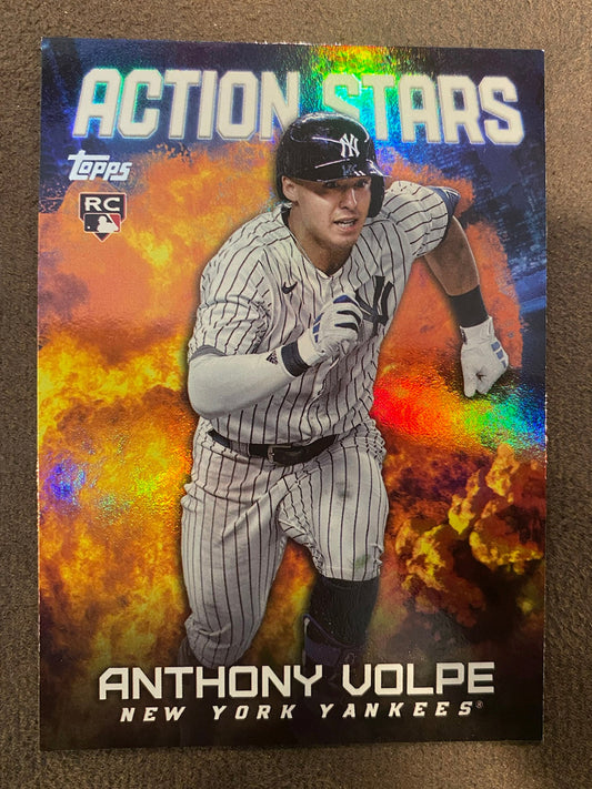 Anthony Volpe - 2023 Topps Update - Action Stars - Yankees